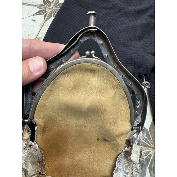 French Antique Sterling Silver Gargoyle Mascaron Frame Purse - Picture 11 of 14